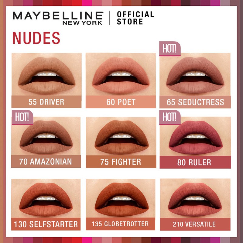 رژ لب مایع و مات سوپر استی میبلین Maybelline Super Stay Matte Ink Liquid Lipstick